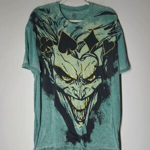 DC Comics Joker Laughing Face All Over Print AOP Mens Size XL Batman